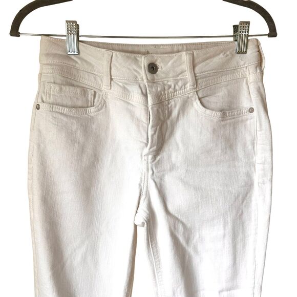 ANTHROPOLOGIE Pilcro and the Letterpress‎ High Rise Slim Ankle Denim White Sz 26 - Picture 3 of 6